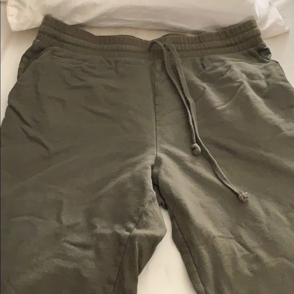 Green joggers